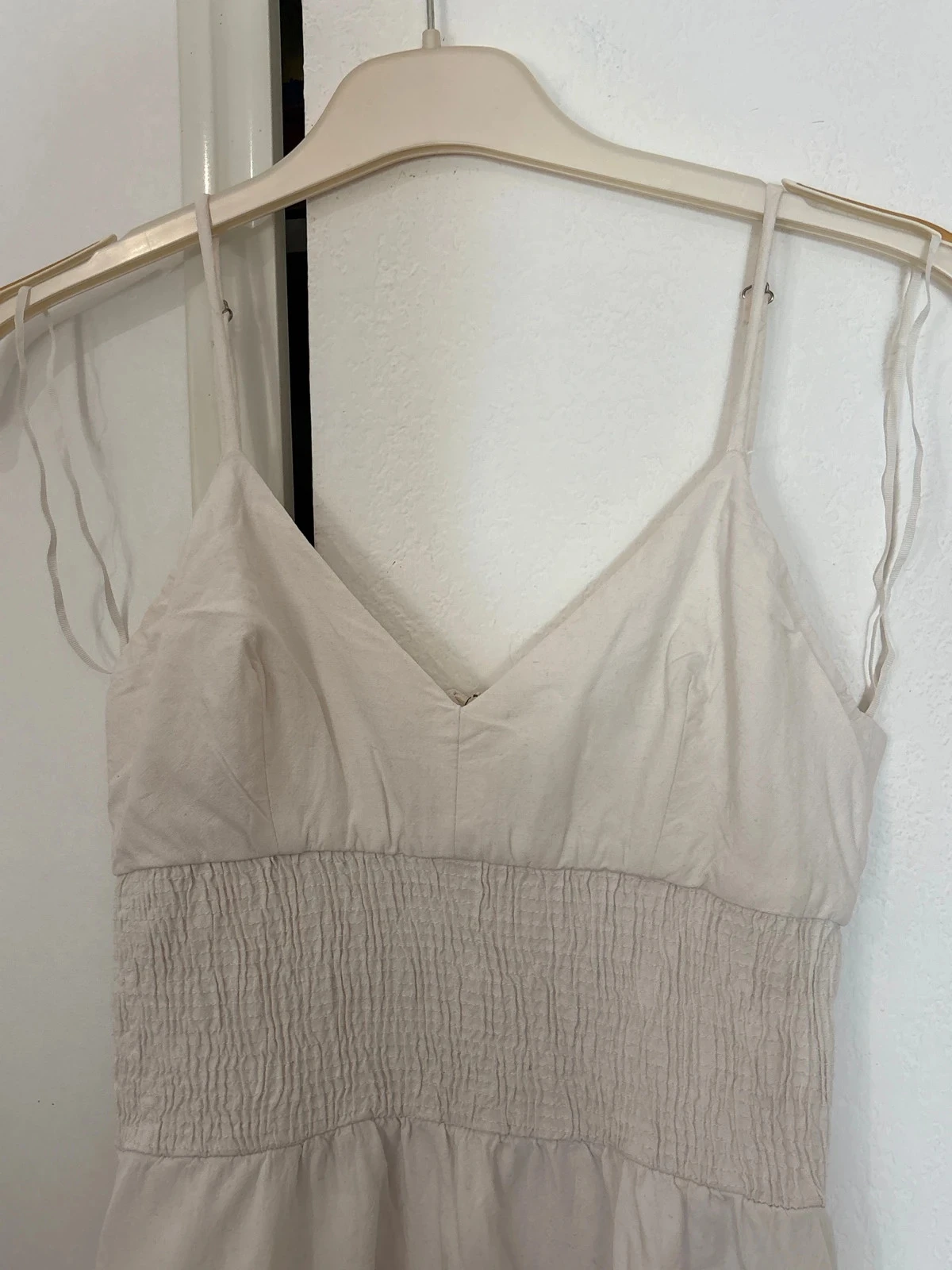 White dress with pockets Zara size S – photo 2